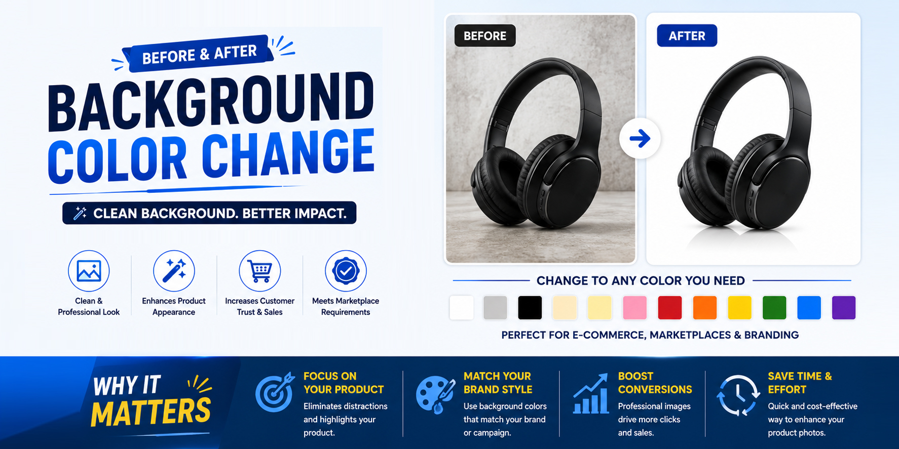 Background color change-  BEFORE & AFTER